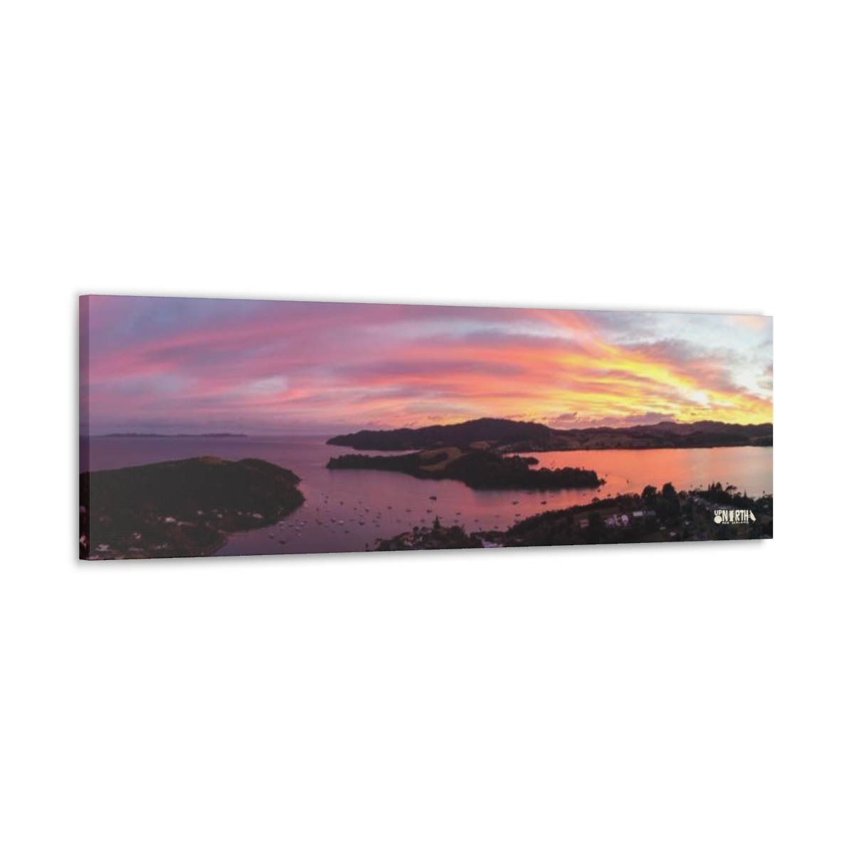 Mangonui Harbour Sunrise – Panoramic Photo on Canvas - Up North ...