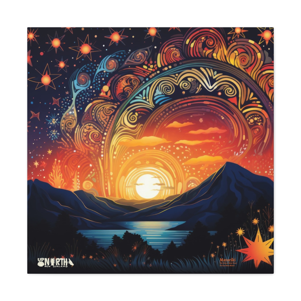 The Matariki Sunrise – Aotearoa Inspired Art On Canvas - Up North ...